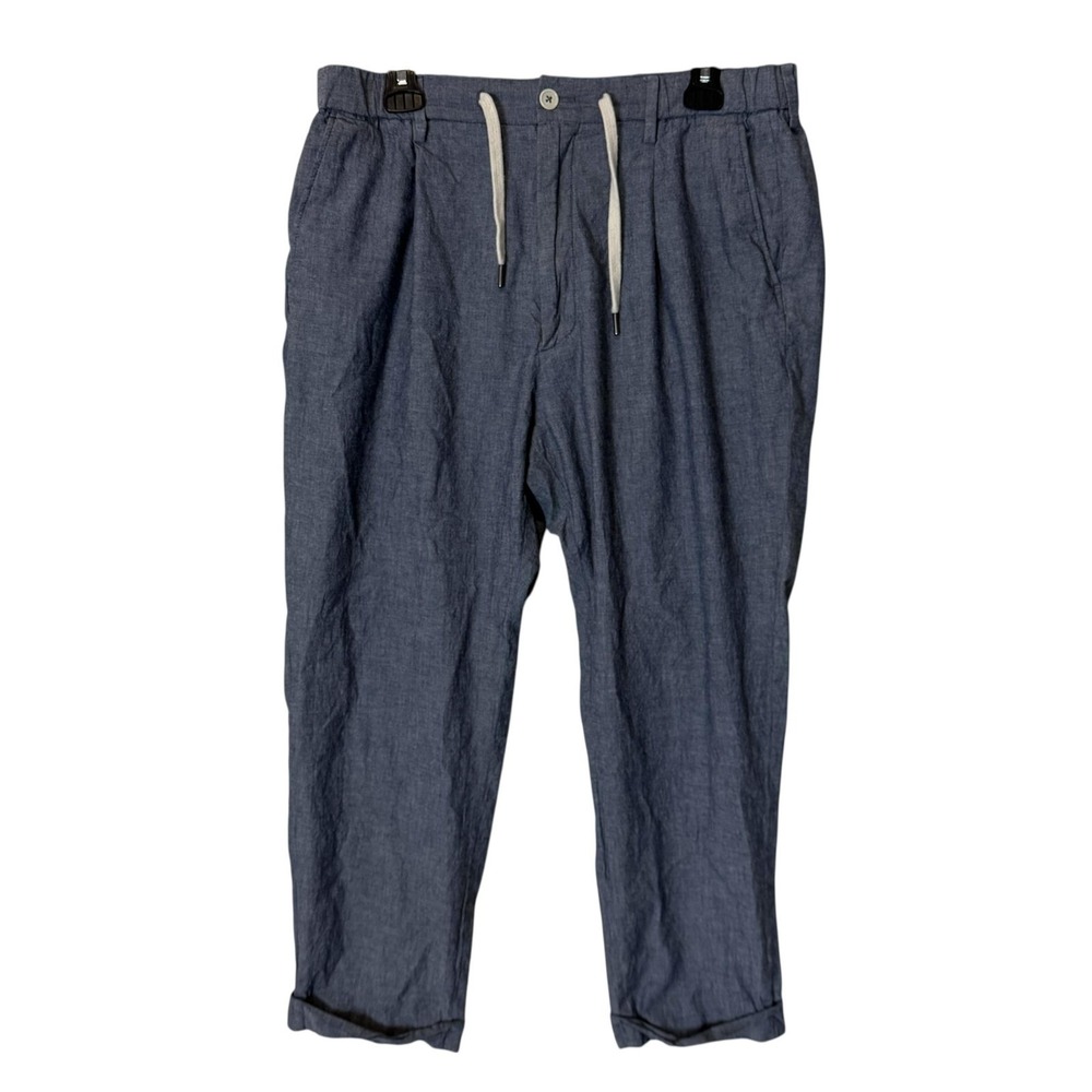 Todd Snyder Blue Drawstring Chinos